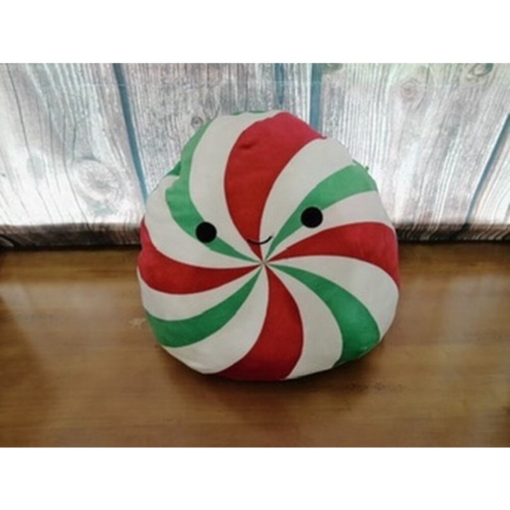 Squishmallows Dulce Peppermint Swirl‎ Christmas Plush Red Green White OSG 16"